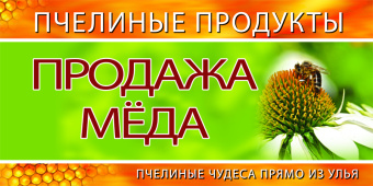 Купить Баннер для продаже меда wzor25-RU по цене 2 500 руб. руб.